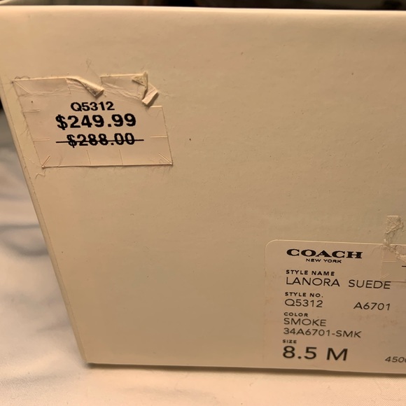 Coach Size 8.5 Taupe High Heel Sling Backs - Picture 4 of 5